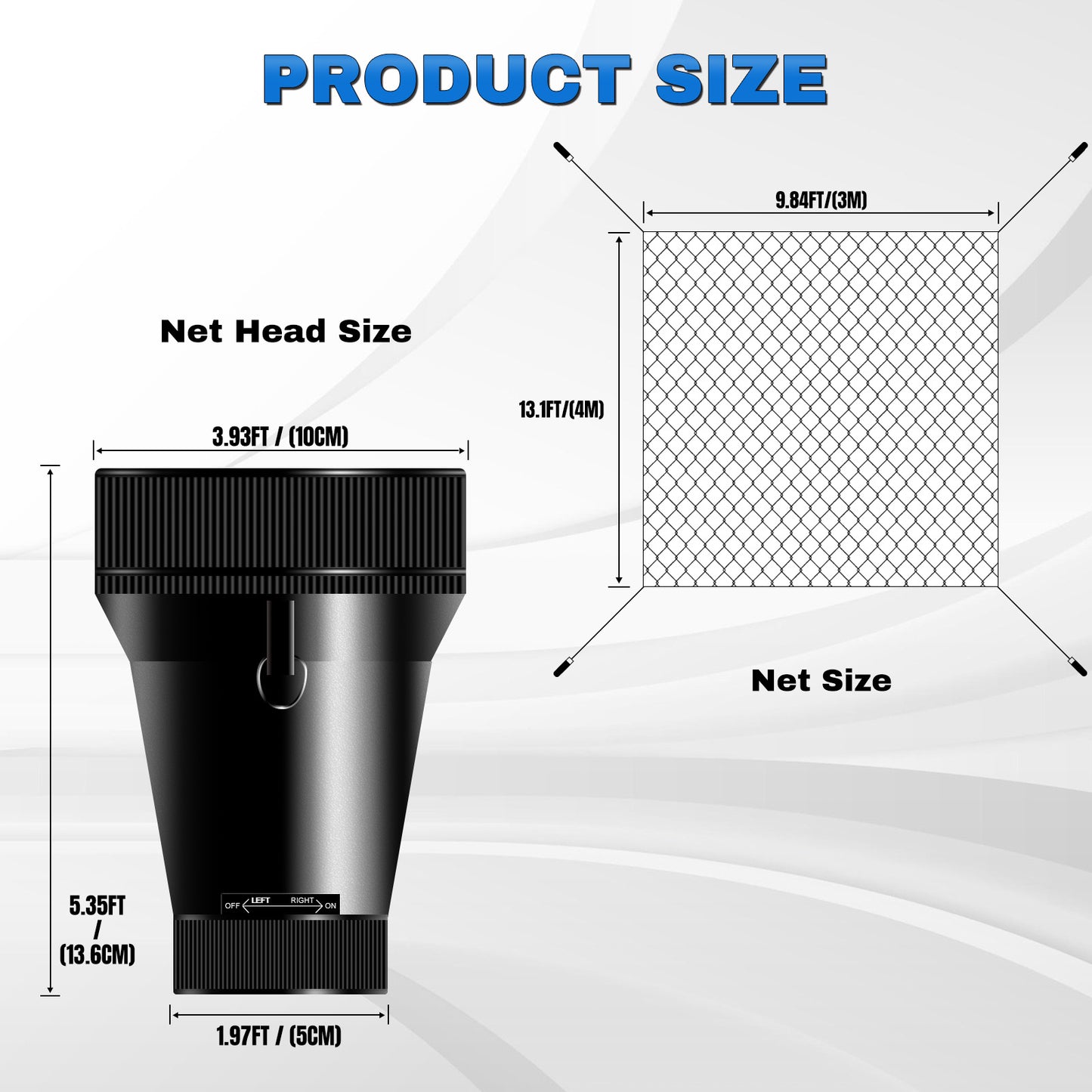 Replacement Net Heads for Net Gun – Compatible with muctamo NetLauncher, Easy Reload, Durable Capture Nets