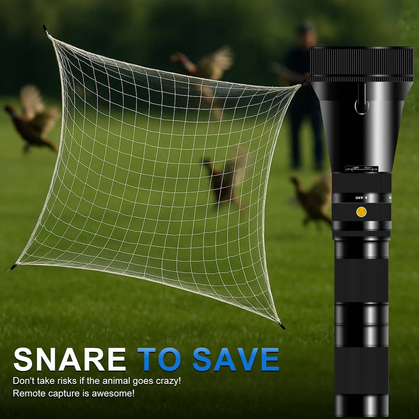 Replacement Net Heads for Net Gun – Compatible with muctamo NetLauncher, Easy Reload, Durable Capture Nets